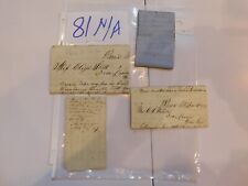 469 Illinois 1850s Early Pioneer Family Letters Lot of 4 Pana & Locust Grove picture