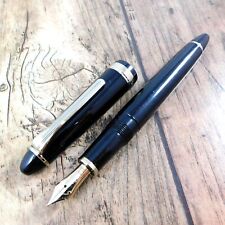 SAILOR 1911 FOUNDED FOUNTAIN PEN 14K GOLD BLACK NIB:F JAPAN MADE picture