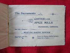 THE SACRAMENTO COFFE AND SPICE MILLS - Early Booklet - 1896 -  picture