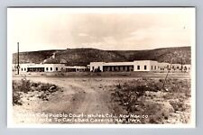 White's City NM-New Mexico, Pueblo Court, Advertising, Antique Vintage Postcard picture