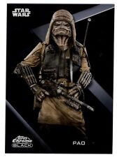 2022 Topps Chrome Black Star Wars Pao #97 - Rogue One picture