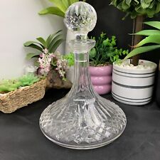 WATERFORD CRYSTAL Ships Decanter & Stopper 9.75