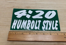 4:20 Humboldt Style Sticker Vintage 1990s, Large, Preowned Fair Condition picture