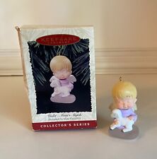 Hallmark ~ 1996 Violet - Mary's Angels ornament ~ #9 in series ~ EUC ~ see Video picture