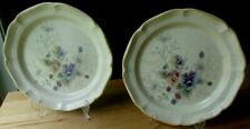 MIKASA COUNTRY CHARM 8” PLATES PERENNIALS FG008, LOT OF TWO picture