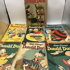 7- VTG DELL 1950s WALT DISNEY’S DONALD DUCK COMIC BOOKS See Photos B3705 picture