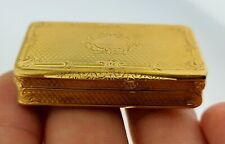 French Snuff Box 18Kt Gold Louis Tassin, Paris 18th Century Louis XVI Estate picture