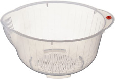 Japanese Rice Washing Bowl with Side and Bottom Drainers picture