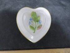 Trinket Box Pill Box Coalport Heart Shaped w/3d Floral Design picture