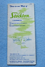 Stockton, California Map - Circa 1969 picture
