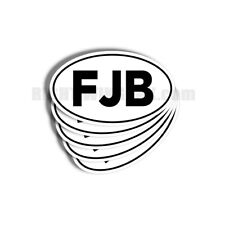 FJB - F Joe Biden 5 pack of Oval Bumper Stickers Anti Biden 5
