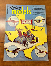 AUG 1956 MODEL BOAT PLANE FLYING MODELS MAGAZINE GIL EVANS COVER (023)  picture