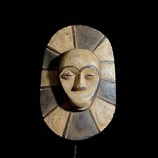 Eket Sun Mask Cross River Nigeria African Mask Traditional Wooden Mask-7321 picture
