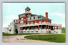 Brunswick ME-Maine, The Casino, Merrymeeting Park, Antique, Vintage Postcard picture