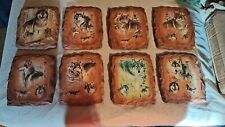 Guardians of the Earth Compelete Set of 8 Al Agnew Stone Wolf Tablets picture