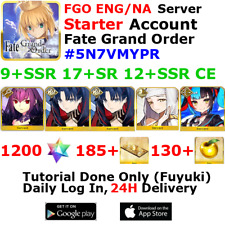 [ENG/NA][INST] FGO / Fate Grand Order Starter Account 9+SSR 180+Tix 1210+SQ picture