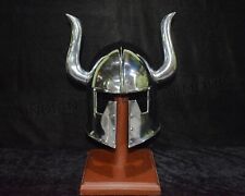 Fantasy Helmet Viking horn helmet Medieval armor viking helmet LARP costume picture