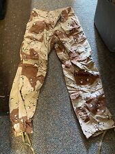 ORIGINAL DESERT STORM US ARMY CHOCOLATE CHIP CAMO TROUSERS-XSMALL SHORT, 30S picture