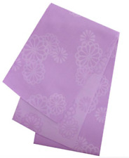 Japanese Traditional Half wide OBI Kimono Belt Polyester 100% Light Purple picture