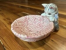 Vintage Omnibus Kitten And Yarn Bowl Figurine picture