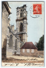 1908 Nevers Tower Of The Cathedral Nevers France Posted Antique Postcard picture