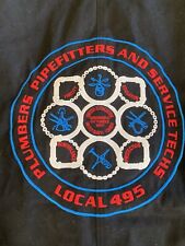 Vintage Pipe Fitters Plumbers Union Local 495 Large L  Jacket USA Coat picture