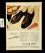 1945 Regal Shoes Men's Fashion Dress Polish Shine Vintage Print Ad 24224 picture