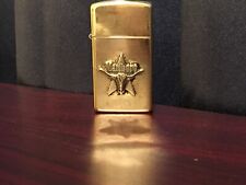 Vintage Gold Tone MARLBORO Lighter Bull 3D Zippo picture