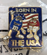 Mars M&M  Born In The USA Lapel Pin (New, Sealed) picture