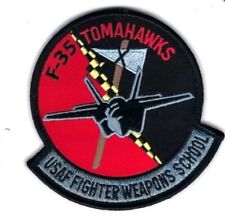 USAF F-35 TOMAHAWKS FIGHTER WEAPONS SCHOOL PATCH (NELLIS AFB) picture