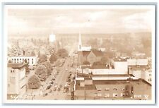 c1920's Birds Eye View Church Street Salem Oregon OR RPPC Photo Postcard picture