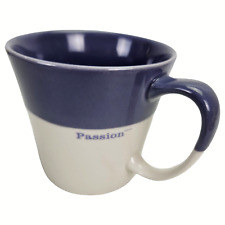 Starbucks 2010 Coffee Cup Passion Bine China Mug Porcelain White Periwinkle Rare picture