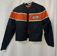 vintage harley davidson leather motorcycle jacket Orange ￼ picture