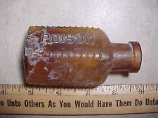 Neat antique brown larger poison bottle -New Mexico digging/detecting find picture