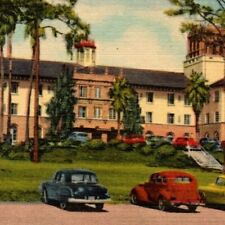 Vintage Linen Postcard Halifax District Hospital Daytona Beach, FL  Unposted VGC picture