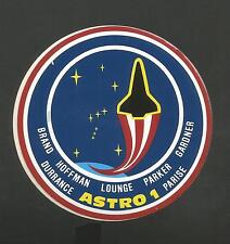 NASA SHUTTLE COLUMBIA STS-35 ASTRO 1 CREW PATCH SPACE  DECAL STICKER 3 1/2