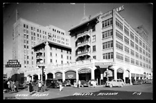 Postcard Hotel Adams Phoenix Arizona Unused Black and white RPPC picture