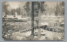 RPPC Logging Lumber Mill Sawmill OR Oregon Real Photo Postcard picture