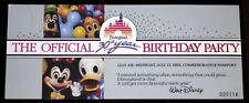 Disneyland 1985 30th Birthday Party TICKET Walt Disney Productions Ltd Edition picture