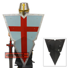 Viking Knights Holy Crusader Steel Kite Shield Medieval Templar Metal Heater picture