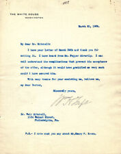 WILLIAM H. TAFT - TYPED LETTER SIGNED 03/25/1909 picture