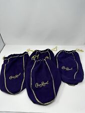 Crown Royal Bags Large Purple Lot Of 4 picture