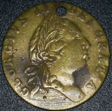 1791 Spade Guinea Gaming Token - George III  Holed picture