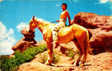 A Pause Along the Trail - Native American - Unposted Chrome Postcard picture