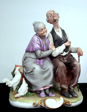 Giuseppe Cappe Grandma and Grandpa Capodimonte Sculpture picture