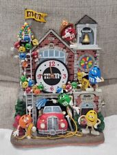 2005 M&M's Danbury Mint Firehouse Wall Clock Firefighter Fire Department RARE picture