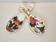Disney's Jerry Leigh Minnie & Mickey Mouse Ceramic Spoon Rests Kitchenware picture