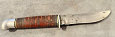 Vintage West-Cut Boulder Colo. USA K5 Stacked leather handle hunter--3002.23 picture