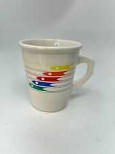 Vintage FTDA Retro Rainbow Arrows 80's Coffee Mug picture
