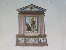 Antique Reliquary Silk MARIA SS. LAURETANA Church of St. Philip Benizi Chicago picture
